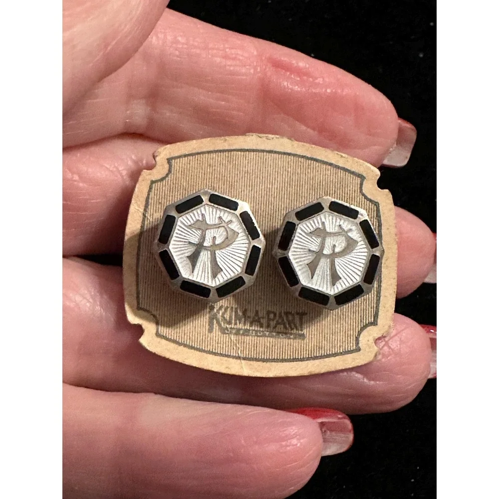 Art Deco Kum-a-Part Cuff Links 